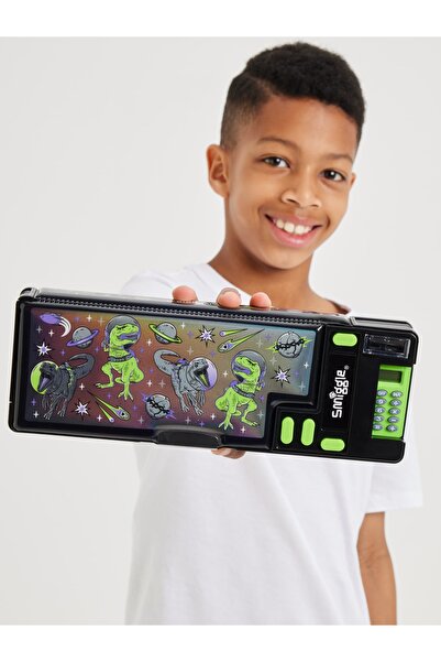 SMIGGLE Elements Pop Out Pencil Case – Black Pop-Out Pencil Case with Calculator