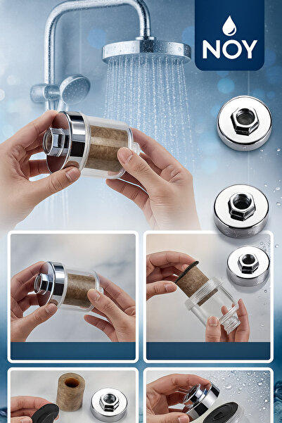 Empressco Sağlıklı ve Temiz Su İçin Su Arıtma Başlığı, Klor ve Kireç Filtreli