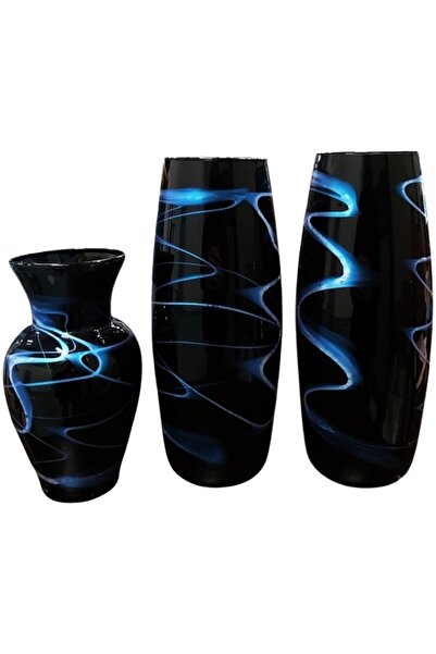 Verona SET 3 VAZE BLUE LINE