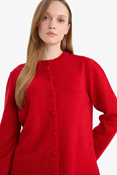 DeFacto Regular Fit Knitwear Cardigan G8578Ax26Sp