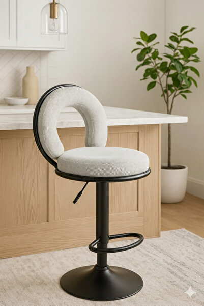 SADANHOME كرسي بار بستم قابل للتعديل مع مسند للقدمين - كرسي دوار عصري , كرسي ...