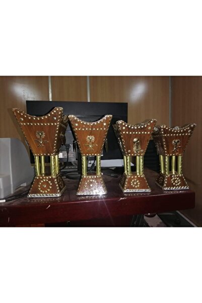 GENERAL Seven and Palm Brown Incense Burner Set, 4 Pieces