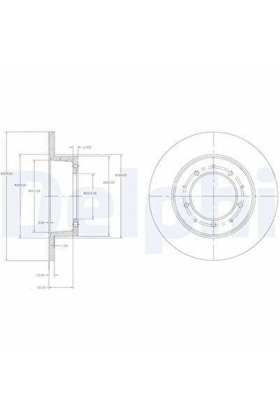 DELPHİ Disc Brake Land Rover Defender/Discovery 1/Range Rover 1