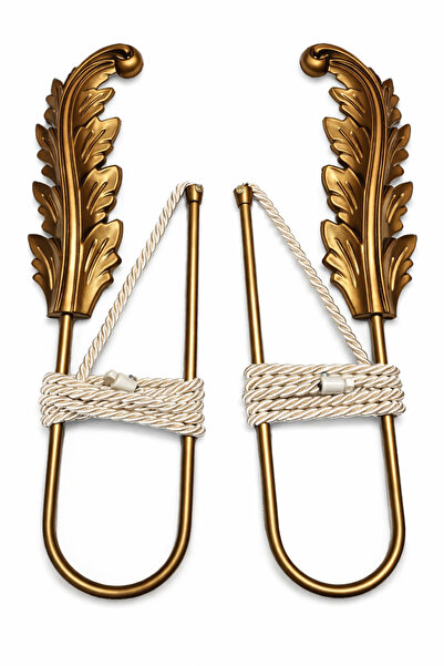 MMTHOME Dekoratif Yaprak Fon Perde Tutacağı || Delme & Vida Yok | Pratik Kull...