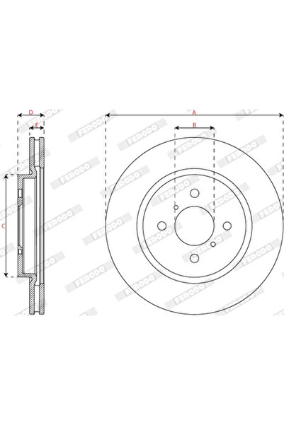 FERODO Suzuki Swift 4 Brake Disc