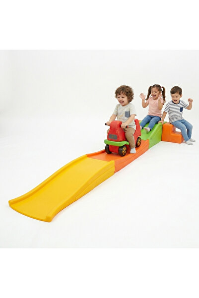 MUPARK Roller Coaster Arabalı Platform Set 310 cm Raylı Çocuk Kaydırağı Anaok...