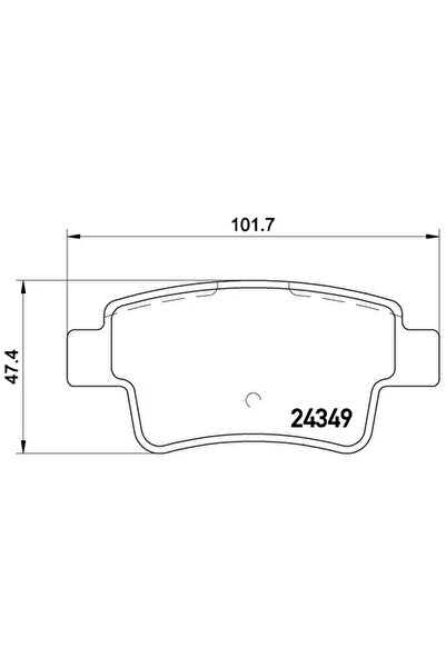 Brembo Комплект спирачни накладки Дискови спирачки Abarth Grande Punto Fiat G...