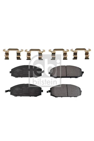 FEBI BILSTEIN Комплект спирачни накладки за преден мост, дискови спирачки Nis...