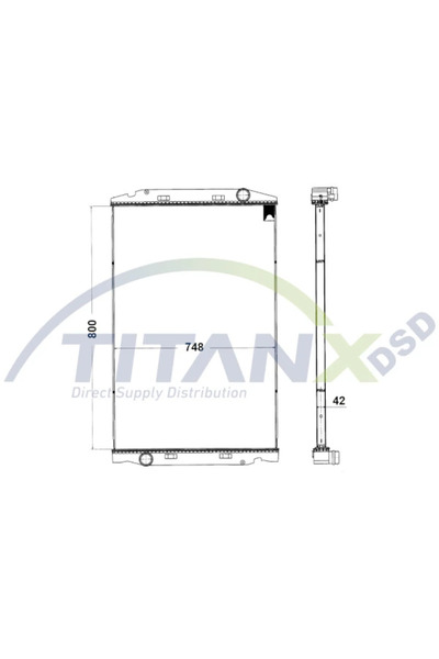 TitanX Radiator Racire Motor Iveco Eurotrakker/Trakker 1