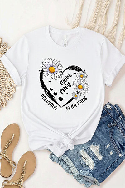 EFFRENATU Men's Oversized Printed Combed Cotton Crew Neck Short Sleeve T-Shirt