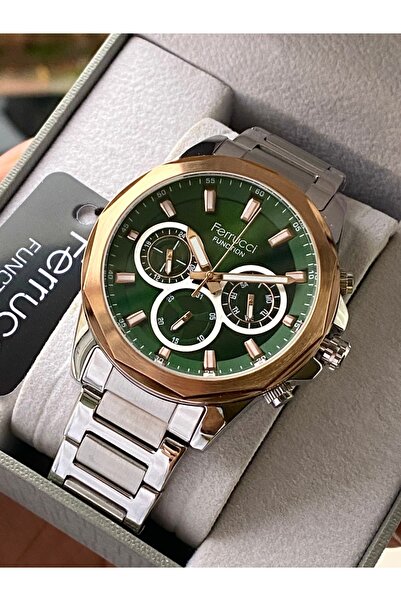 Ferrucci Functional Men's Wristwatch Steel Cord Waterproof 2 Year Warranty Or...