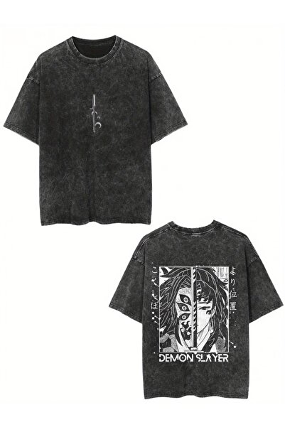 LAND MODA Μπλουζάκι Unisex Acid Washed oversized – Βαμβακερό, καθημερινό και ...