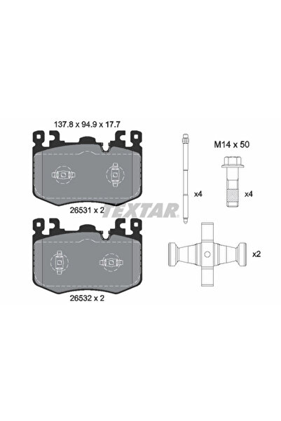 TEXTAR Set Placute Frana Frana Disc Polestar Polestar 2