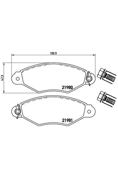 Brembo Set Placute Frana Frana Disc Citroen C25 Bus/Xsara Cupe Fiat Ducato Pa...