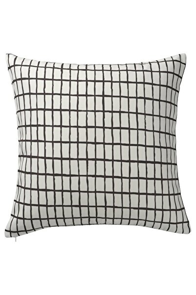 IKEA Față de pernă MÄSTERROT, Negru/Alb, 50 x 50 cm