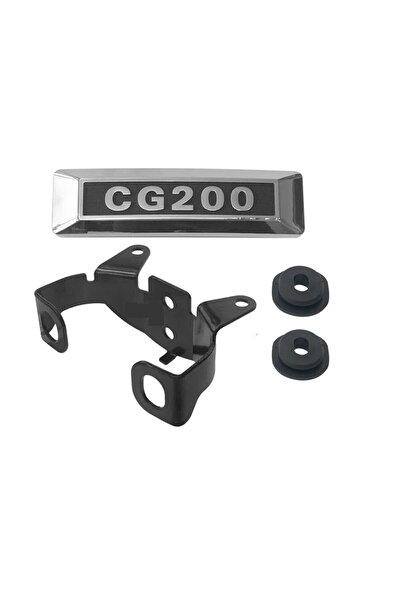 MOTOLİNAS CG Ön Amortisör Amblem CG200 Yazılı Araplatlar Dahil Set