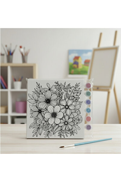 Öğretmenden Mandala tuval boyama seti