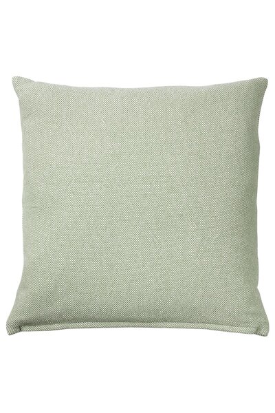 IKEA Pernă SANDTRAV, gri-verde/alb, 45 x 45 cm