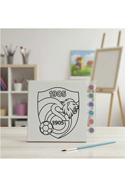 Öğretmenden Galatasaray Aslan Tuval boyama seti