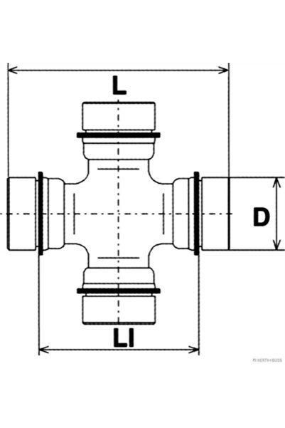 HERTH BUSS JAKOPARTS Arbore articulat Infiniti QX4 Nissan Pathfinder 2/Pick U...