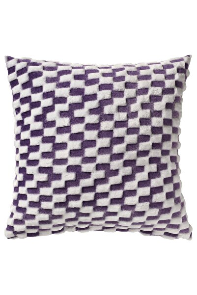 IKEA Față de pernă BLÅSKATA, violet/model, 50 x 50 cm