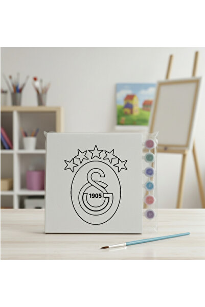 Öğretmenden Galatasaray 20x20 tuval boyama seti