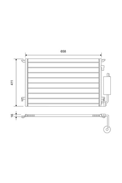 VALEO Condensator Climatizare Opel Signum/Vectra C Vauxhall Signum/Vectra Mod...