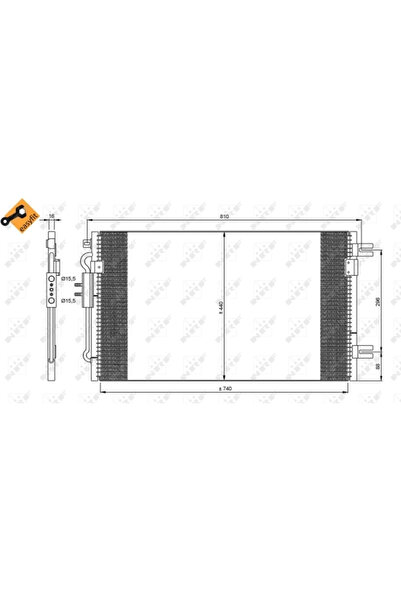 NRF Condensator Climatizare Chrysler Voyager 4