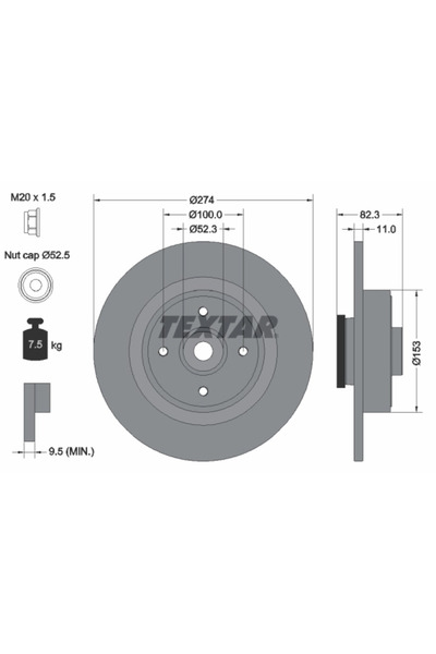 Krieger Disc Frana Renault Megane 1 Grandtour/Megane Scenic/Megane 1 Kombi Van