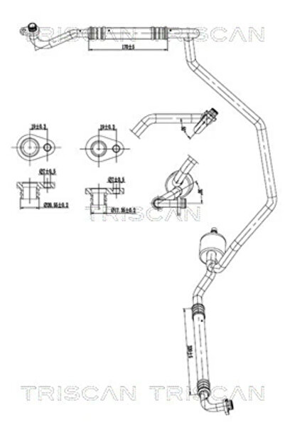 TRISCAN Conducta Presiune Variabila Aer Conditionat Citroen Berlingo Autoutil...