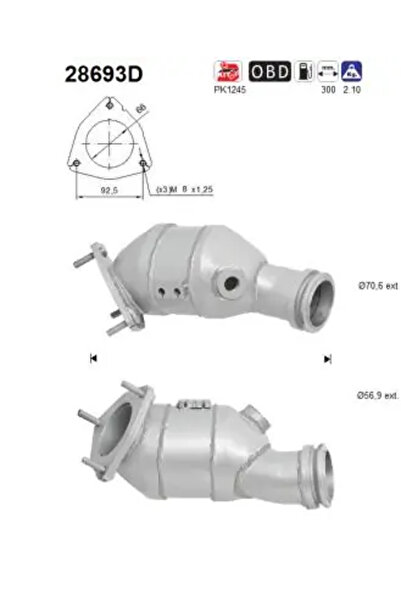 As Catalizator Fiat Ducato Bus/Ducato Caroserie/Ducato Platou / Sasiu