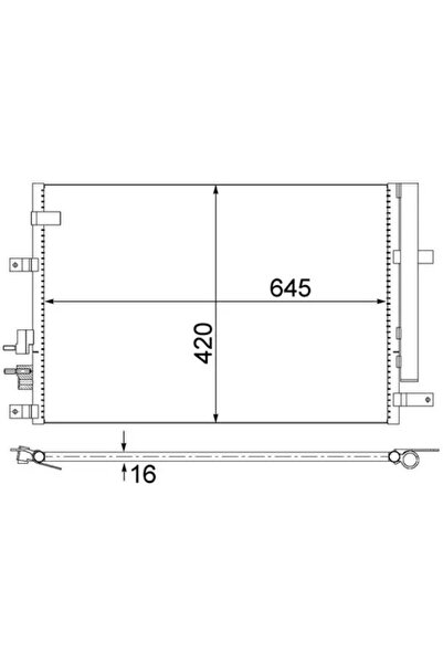 MAHLE Condensator Climatizare Alfa Romeo 159/Brera/Spider