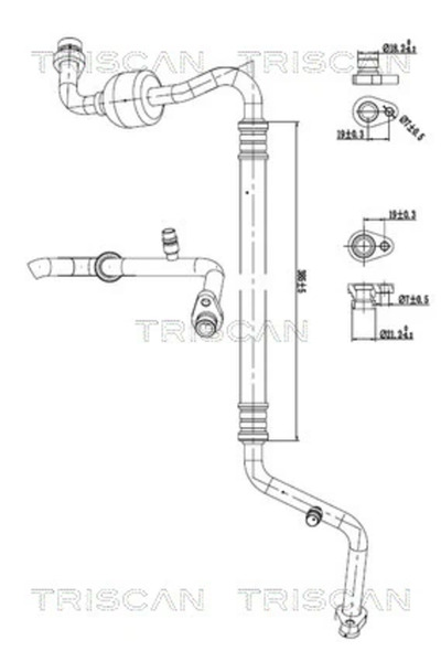 TRISCAN Conducta Presiune Variabila Aer Conditionat Fata Nissan Juke