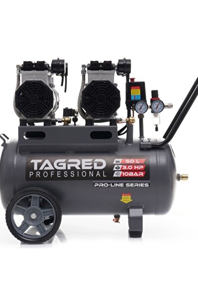 Tagred Professional Compresor de aer fără ulei, Tagred, TA3385, 10 bar 50L