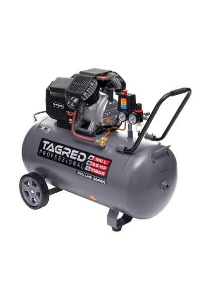Tagred Professional Compresor de ulei 100L, Tagred, 10 bar, 2 pistoane, TA366