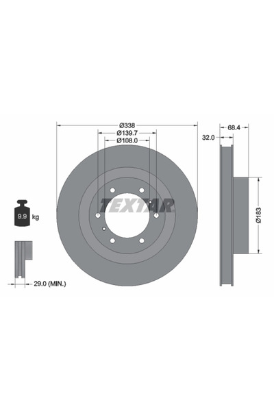 Krieger Disc Frana Lexus Gx Toyota 4 Runner 5/Land Cruiser