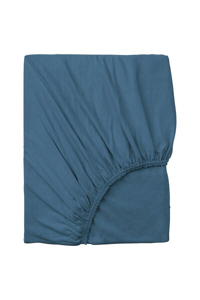 IKEA Cearșaf elastic VÅRVIAL, albastru, 80 x 200 cm