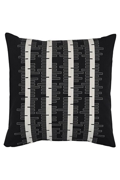 IKEA Față de pernă STOCKHOLM 2025, Negru/Alb murdar, 50 x 50 cm