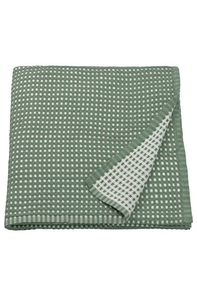 IKEA PELARTUJA Cover, green-grey/white, 230 x 250 cm