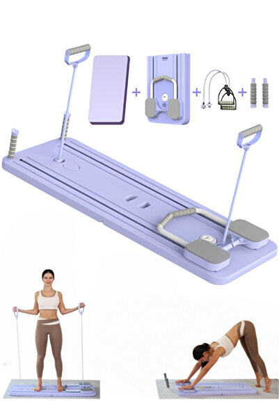 Bojasmiial Foldable Pilates Board with Digital Timer - Multifunctional Home R...