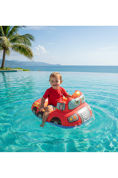 ŞAMPİYON TİCARET Car Patterned Children's Ring 0-8 Years Old