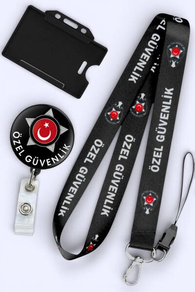 MİLLENEX Görevli Özel Güvenlik Boyun İpi Boyun Askı İpi 3 Lü Set Boyun İpi Yo...