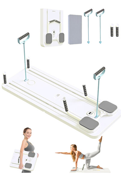 Bojasmiial Foldable Pilates Board with Digital Timer - Multifunctional Home R...