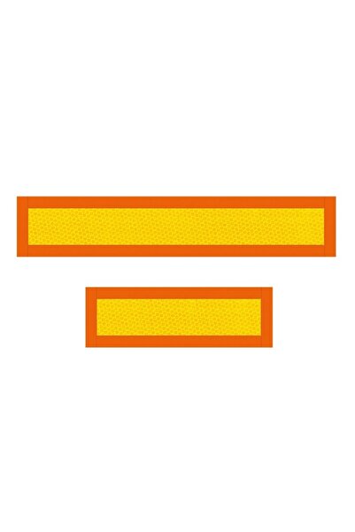 Hicovo Set 2 Placute Reflectorizante Galben/Rosu Fluorescent 300X100 Mm Alumi...