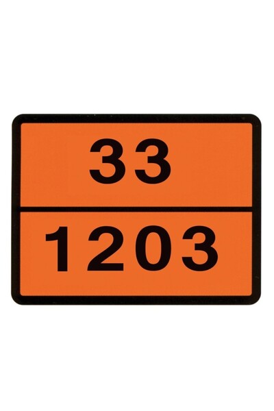 Hicovo Placa Adr 33-1203 30X40 Cm Benzina Hico Hico