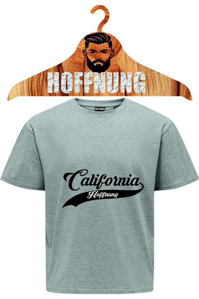 HOFFNUNG Unisex Cotton Oversized "California Hoffnung" Printed Crew Neck Comf...