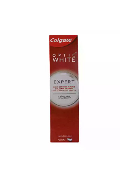 Colgate معجون أسنان أوبتيك وايت إكسبرت بالفلورايد لأسنان أكثر بياضًا - 75 مل