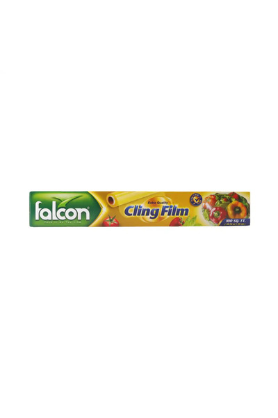 Falcon Extra Quality Cling Film Food Wrap Roll for Fresh Storage- 100 Sqft