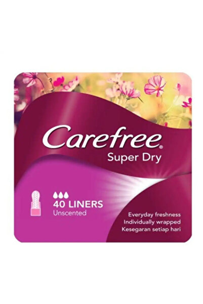 Carefree Super Dry Unscented- 40 Liners