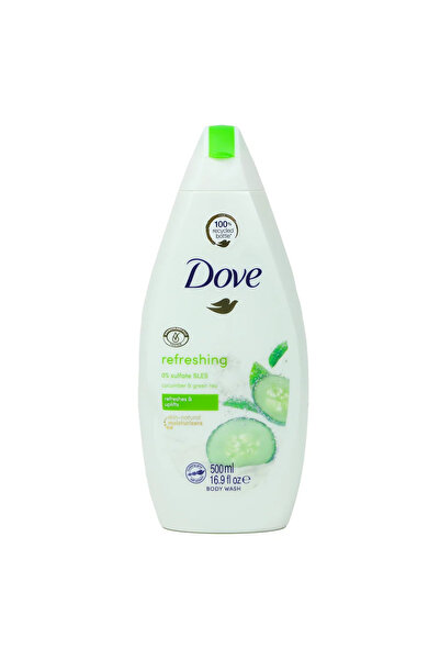 Dove Shower Gel, Refreshing Body Wash with Cucumber and Green Tea Flavour 500Ml